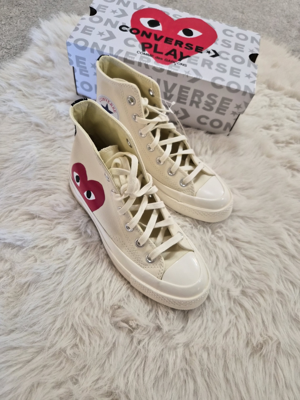 CdG PLAY x Converse Women's Chuck Taylor All Star Peek-A-Boo High-Top Sneakers